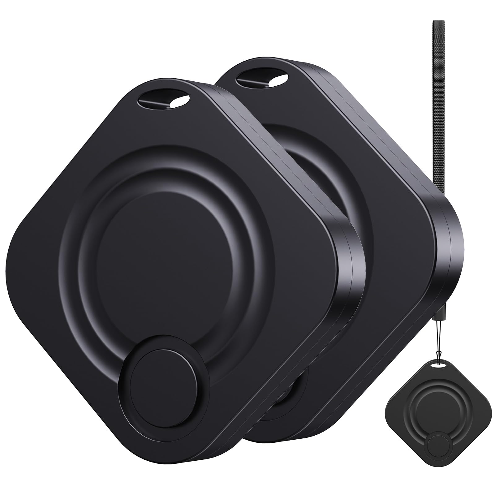 IFMDA Key Finder Tracker Devices - 2 Pack Bluetooth Item Finders Compatible with Apple Find My (IOS Only 14.5+), IP67 Waterproof GPS Trackers Tag for Wallets, Car, Suitcases, Luggages, Bags