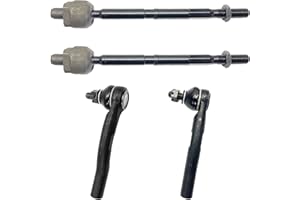 HHCM 4pc Outer and Inner Tie Rod End Kit EV800937 ES801156 ES801157, Steering Tie Rod End, Outer Inner Tie Rod Ends for Honda CR-V 2012 2013 2014 2015 2016