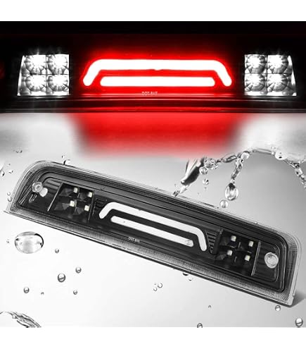 Fits 2014-2019 Nissan Rogue [Chrome/Clear] LED Third 3rd Brake Light