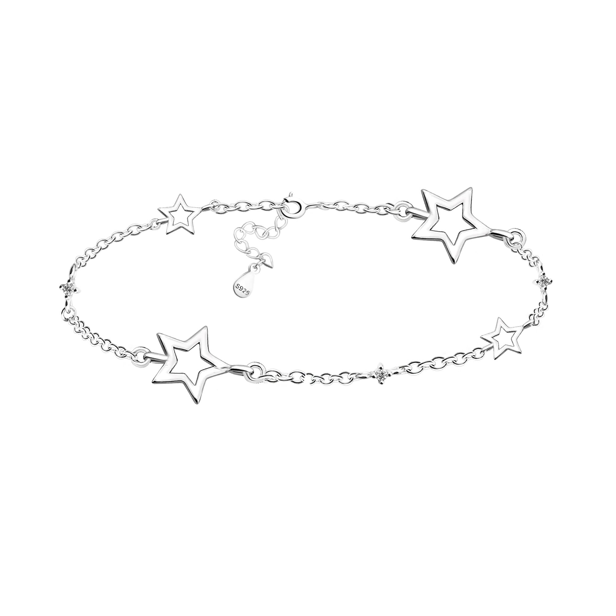 Sofia Milani - Women's Bracelet 925 Silver - with Zirconia Stone - Star Pendant - B0266