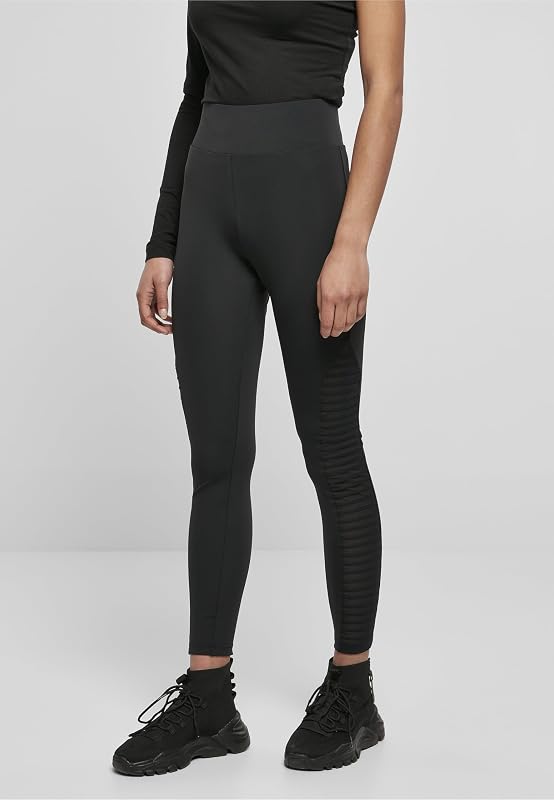 Legging Taille Haute Biker Tech Mesh pour Femme, Noir, XL