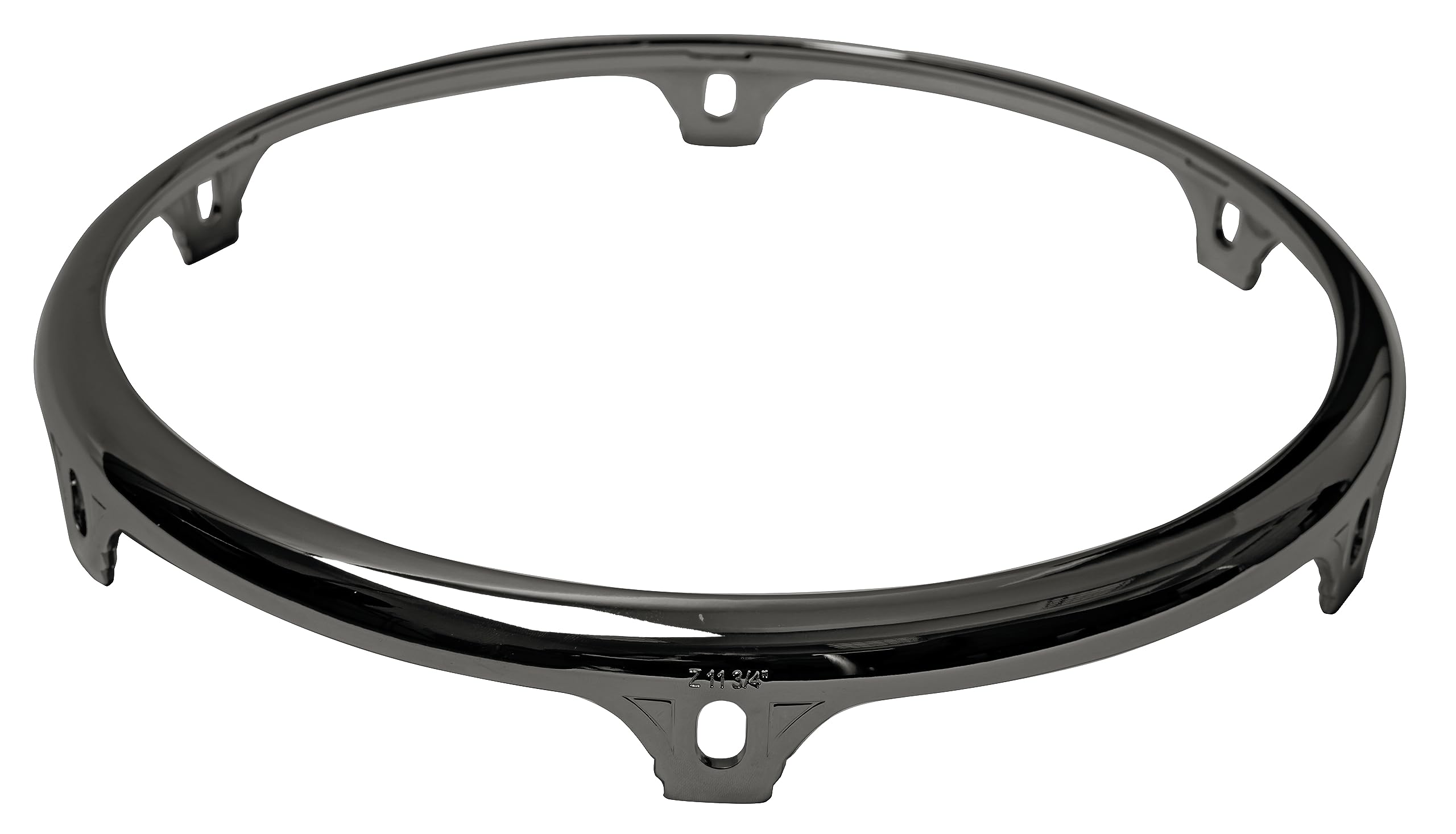 Latin Percussion Hoop, Conga Comfort Curve II - Z Series (Extended Collar) - Brushed Nickel 12 1/2 Inch Tumba | 6 Holes, LP774-BN