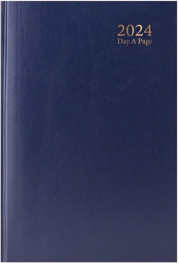 MantraRaj 2024 Diary A4 A5 A6 Week to View And Day A Page Diary With Half Saturday And Sunday Page Diaries Organiser For Student Teacher Home Office Business (A5 Day A Page, Blue)