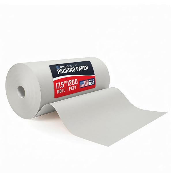BRYCO GOODS LARGE NEWSPRINT PACKING PAPER ROLL –...