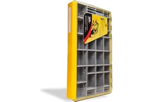 Tcakelox Deluxe Fishing Tackle Box, Waterproof 3600 and 3700 Tackle Trays, Organizer with Removable Dividers, Sealed Lure Box and Terminal Tackle Storage (1, 3700 Yellow)