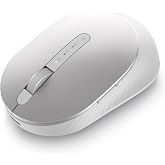 Dell Premier Wireless Mouse MS7421W, Rechargeable, Bluetooth | 2.4GHz, USB-C Charging, 3 Year Advanced Exchange, 7 Buttons, Platinum Silver