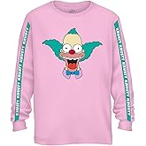 The Simpsons Mens' Krusty The Clown Shirt Krusty Burger Logo Tee Graphic T-Shirt