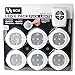 LED Wireless Puck Lights with Remote and Batteries - 6 pack