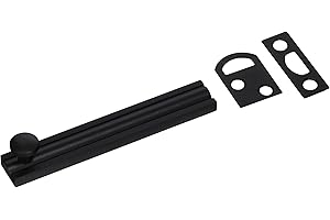 idh by St. Simons 11044-10B Professional Grade Quality Solid Brass 4" Surface Bolt, 4-Inch, Oil-Rubbed Bronze