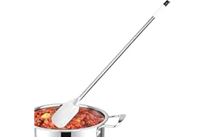 NIGWARM 43 Inch Stainless Steel Crayfish Mixing Paddle - Threaded Detachable Handle, Ideal for Seafood Boiling & Heavy-Duty Cooking, Smooth Weld-Free Surface, Suitable for Crayfish, Jam Making & Beer Brewing
