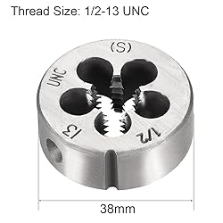 uxcell 1/2-13 UNC Round Die, Machine Thread Right
