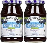 Smucker's Sugar Free Seedless Blackberry Jam, 12.75 oz, 2 Pack