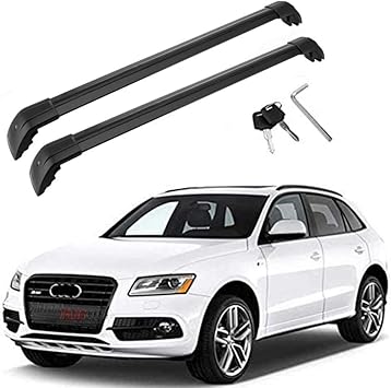 Amazon Com Motorfansclub Roof Racks Cross Bars Fit For Compatible With Audi Q5 2012 2017 Baggage Cargo Luggage Racks Rail Crossbars Lockable Automotive