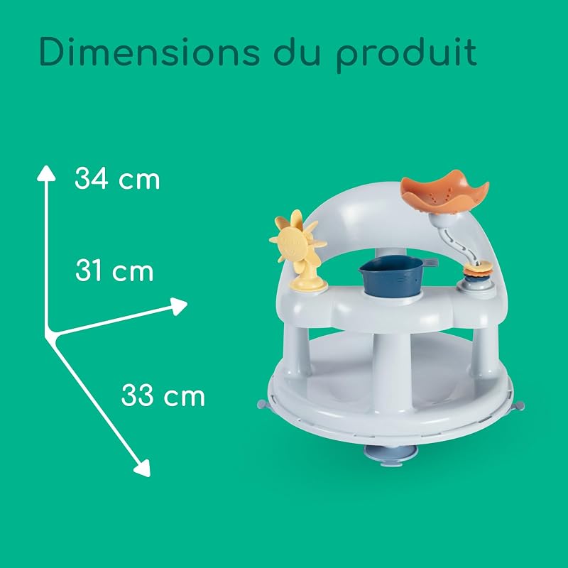 Anneau de Bain Pivotant avec Jeux, 0–10 kg, Blue