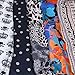 BMC Stylish 5pc Colorful Pattern Lightweight Summer Accessory Multipurpose Scarf Collection Various Designs - Set 2