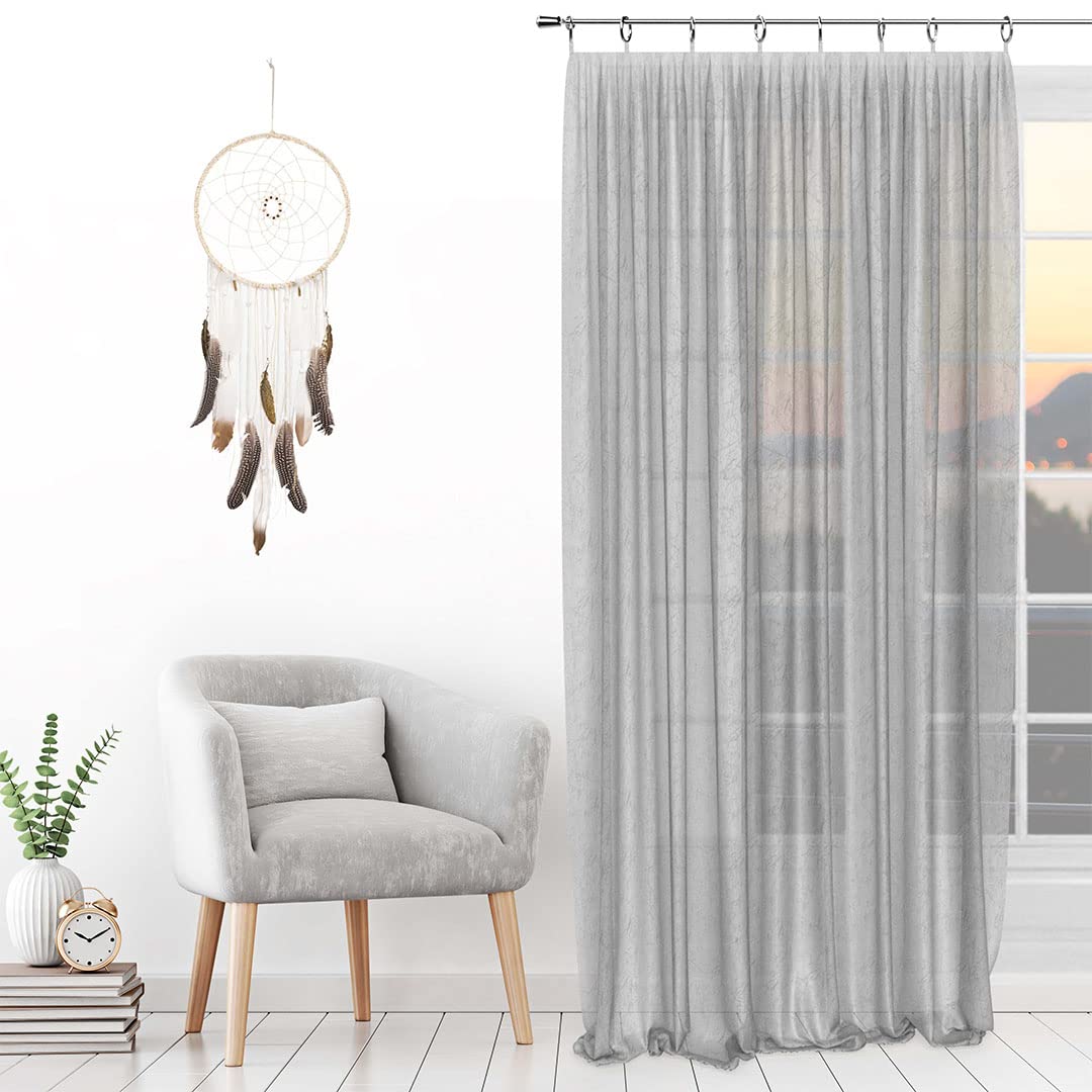 Soleil d'ocre Eyelets/Eyelets White 140 x 250 cm
