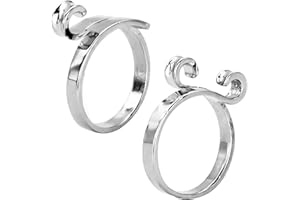 Dohia Adjustable Knitting Crochet Loop Ring Braided Knitting Ring Yarn Guide Finger Holder for Mother Grandma Thanksgiving Presents D2-GZDXZH