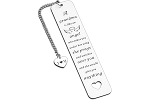 Stocking Stuffers for Grandma-Christmas Bookmarks Birthday Gifts for Grandmom from Granddaughter White Elephant Gift for Wome