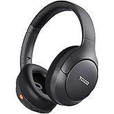 TOZO HT3 Hybrid Noise Cancelling Headphones, 90H Battery Life Wireless Over Ear Bluetooth 6.0 Foldable Headset, AI Voice Assistant with 5 Mics, Connect 2 Devices and Hi-Res Sound, 32 EQ Audio Presets