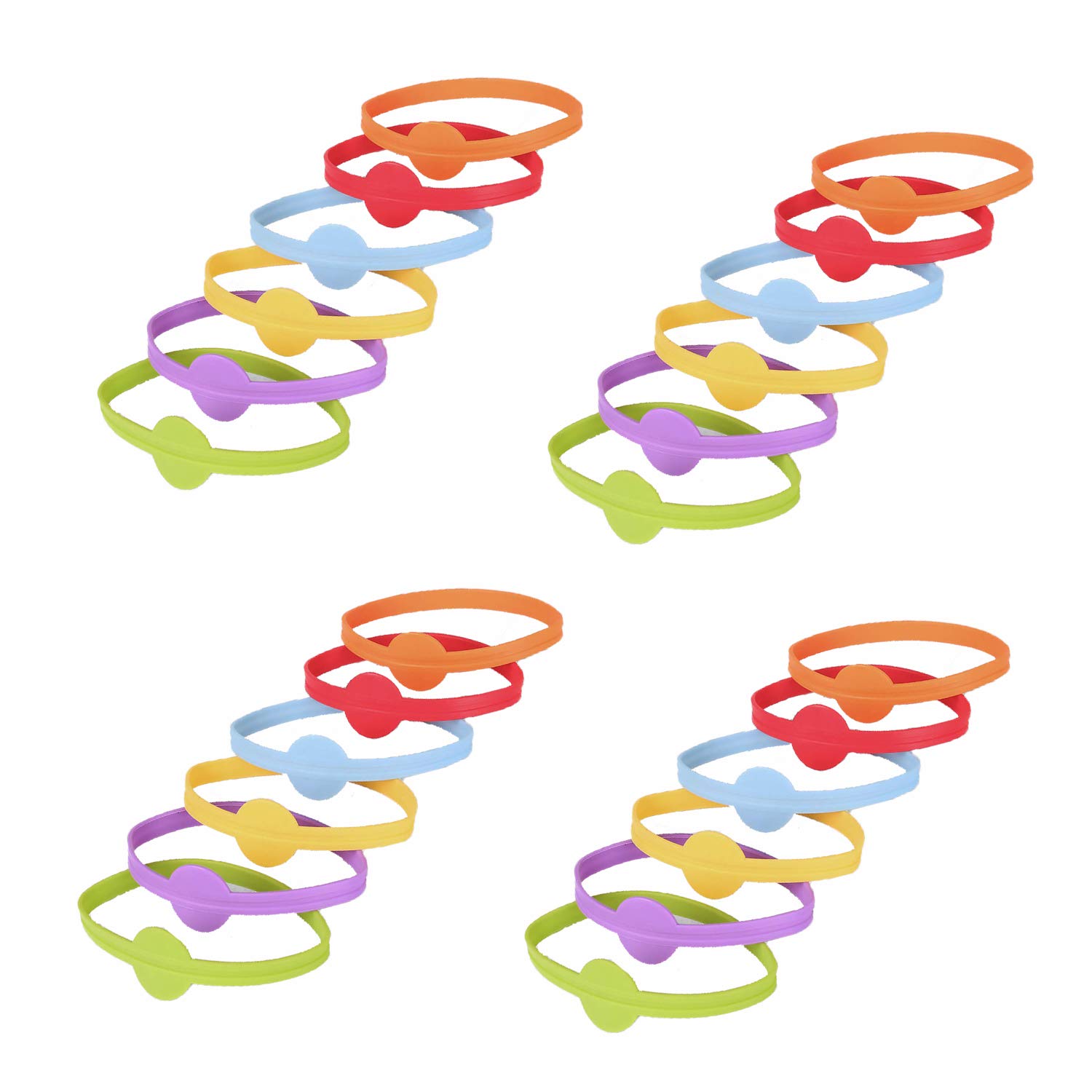 JinYu 24 Pieces Drink Markers, Glass Cup Wine Glass Bottle Strip Tag Marker, Cocktail Glass Party Solution for Guests (Blue, Red, Green, Orange, Yellow, Purple)