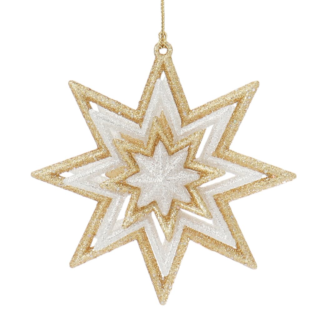Kurt Adler Gold & Silver Snowflake Ornaments by Kurt Adler
