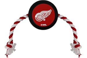 Pets First NHL Detroit RED Wings Puck Toy for Dogs & Cats. Play Hockey with Your Pet with This Licensed Dog Tough Toy Reward!