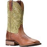 ARIAT Men's Slingshot Cowboy Boot, Dark Tan/Easy Green, 13