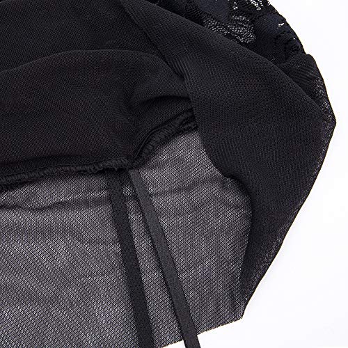 Lingerieset sexy lingerie met hoge taille, 4-delig, ondergoed, kant, bustier, slip, kousenband voor dames, lingerieset… - Image 6