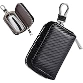 Auttoop Faraday Bag for Car Keys, Anti-Theft Carbon Fiber Key Fob Holder, Signal Blocking Auto Key Protector, Car Accessories
