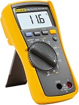 Fluke 116 Digital HVAC Multimeter w/ Thermometer Micro Amps Low Z White LED view 2