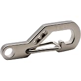 TEC Accessories Python Clip Stainless Steel Gate Clip | Everyday Carry, Keychain Accessory