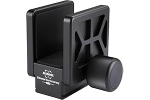 Zelnoox Arca Swiss Rifle Saddle Mount | Hunting Tripod Clamp with Quick Release Dovetail, T6061 Aluminum & Anti-Scratch Pads for Shooting Accuracy