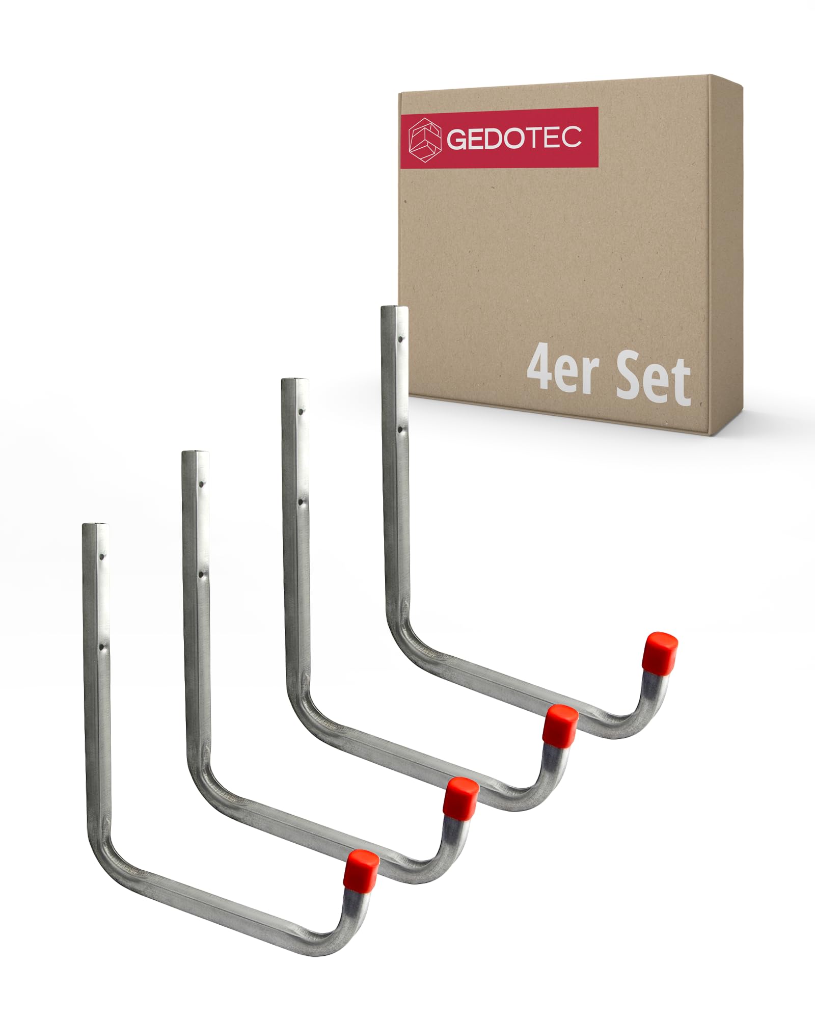 Gedotec Wall Hooks | 50 x 300 mm | 4 Pieces – Mounting Hooks Kit for Device Brackets | Mounting Hooks for Wall Mounting | Load Capacity 30 kg — image 1