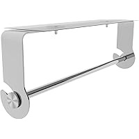 Portarotolo Carta Cucina Adesivo - Acciaio Inox, Per Parete O Armadi, Argento - Foto 13