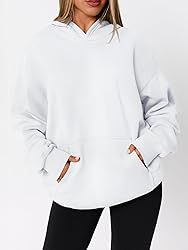 WYNNQUE White Hoodies for Women Oversized