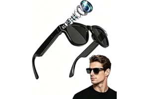 AI Smart Glasses with Camera, 8MP 4K Camera Glasses &amp; 1080P Video Recording Sunglasses, ChatGPT Voice Assistant, Multi-Language Real-Time Translation, Open Ear Headphones for Outdoors/Driving/Vlog4.2 out of 5 stars 47$69.99