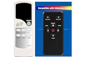 YAOHUIMI Replacement Remote Control for Antarctic Star FH-3001LA RFH-3601LA RFH-4001LA RFH-4201LA RFH-4801LA RFH-5001LA RFH-6001LA RFH-7401LA RFH-10201LA Electric Fireplace
