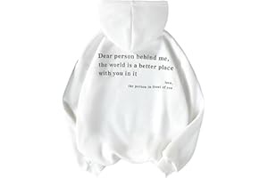 SOLY HUX Girl's Graphic Hoodie Sweatshirt Cartoon Letter Print Pullover Tops Drop Shoulder Shirt