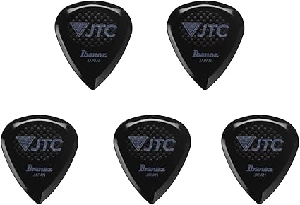 Amazon 5枚セット Ibanez アイバニーズ Jtc1r Onx 黒 新素材 Tritan 高耐摩耗性 ラバーグリップ 滑り止め ギター ピック 2 5mm ギターピック 楽器