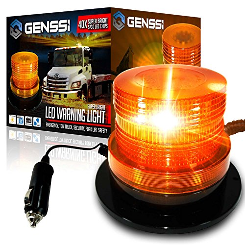 GENSSI LED Beacon Strobe Light Roof Tow Truck 3 Function 40 SMD