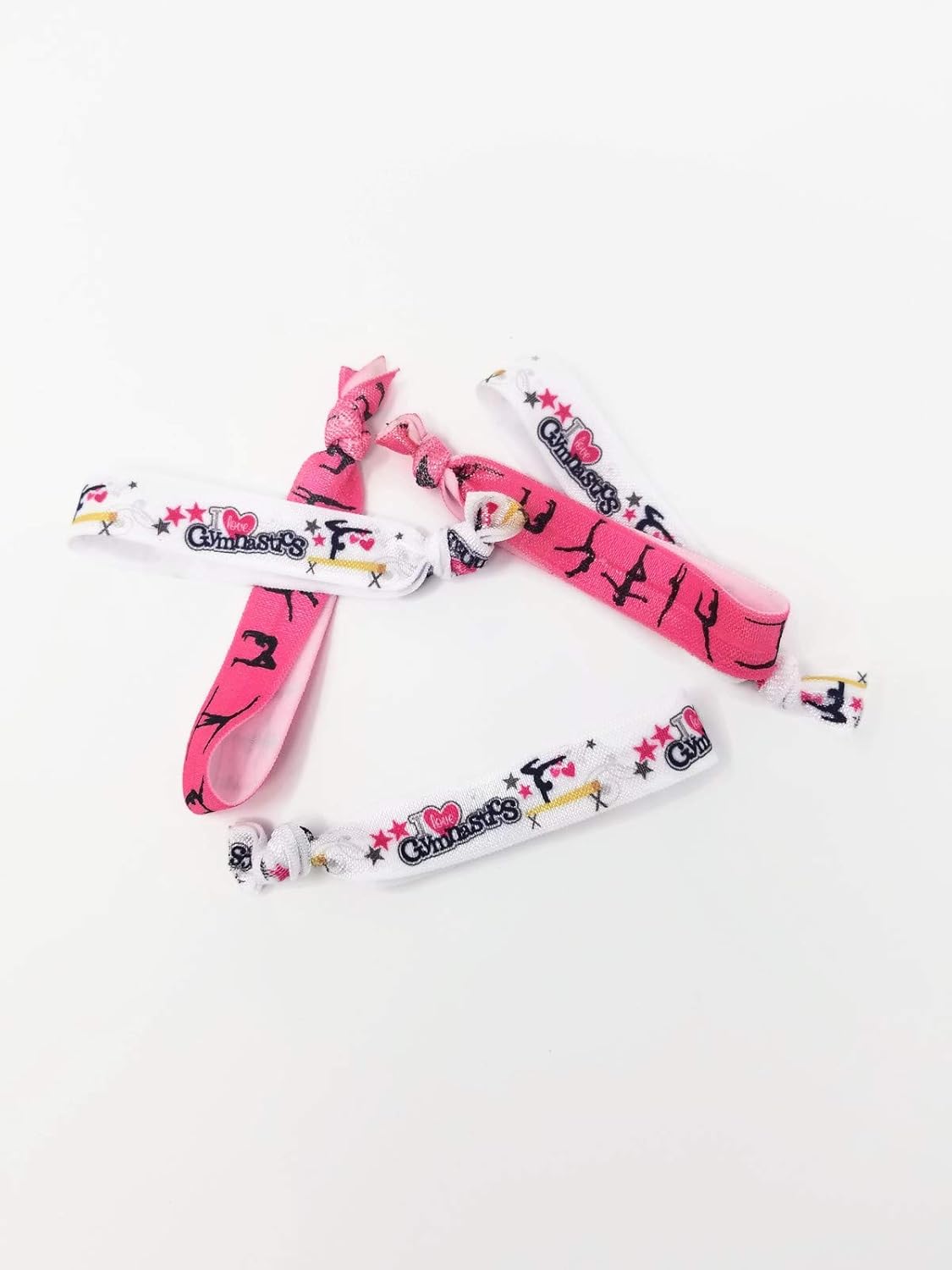 Amazon Com 10 Gymnastics Arm Bands Hair Ties Wrist Bands