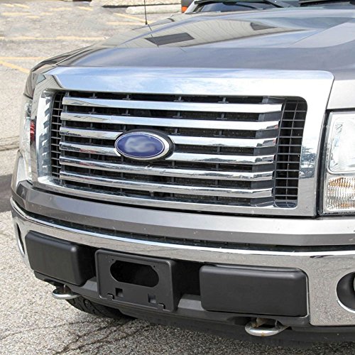 Winunite F150 Bumper Guards Pads Insert Replacement+Front Licenses Plate Frame Bracket Mounting Frame Holder 2009-2014 Ford F-150(Replaces OE Part: FO1068134 FO1053100)