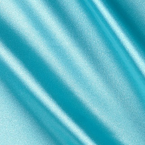 Ben Textiles Bridal Satin Spa Blue Fabric by The Yard, Blue