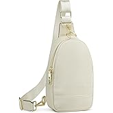 Kattee Leather Sling Bag for Women, Womens Leather Fanny Crossbody Purse for Travel，Small Sling Bag with RFID Blocking | Small, with RFID Blocking