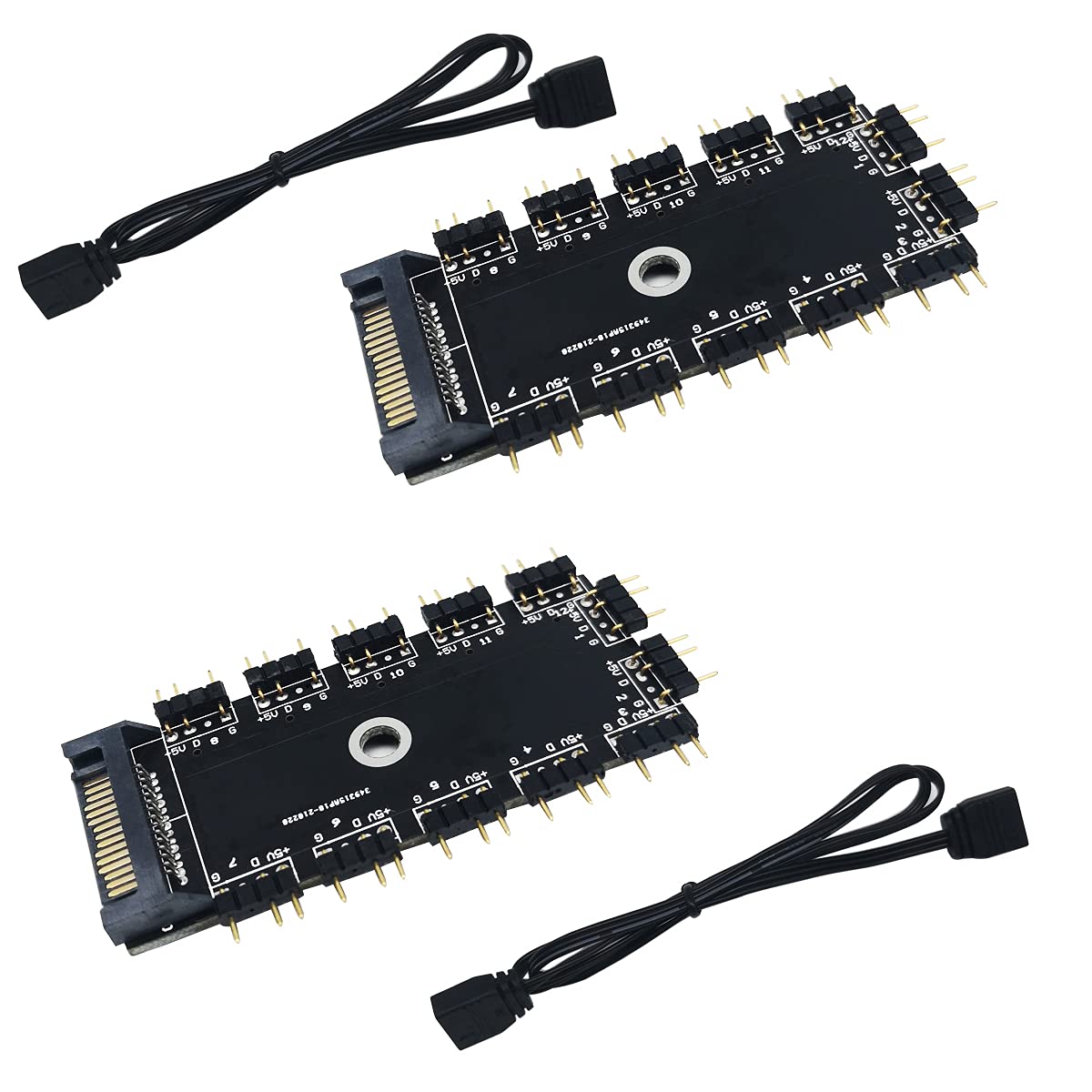 lijun 1 à 3 3PIN 5V RGB Fan Adapter Connector ARGB Splitter Cable