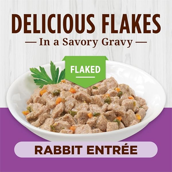 INSTINCT FLAKED ENTRÉE WET CANNED CAT FOOD – RABBIT, 3 OUNCE (PACK OF 24)