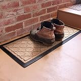 Aqua Shield Cordova Boot Tray Mat, 15" x 36", Medium Brown
