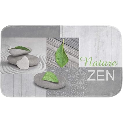 Tapis Sdb Galet Zen Gris Cuisine Maison Salle De Bain Et