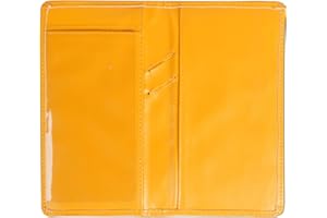 Sanlykate Checkbook Cover with Pen Slot, RFID Blocking PU Leather Standard Register Case for Top & Side Tear Checks, Free Divider