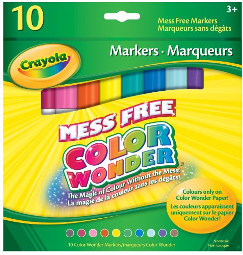 Crayola 10 Color Wonder Markers, Classic